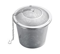 TOYANDONA Infuseur à Épices en Acier Inoxydable 304, Boule Filtrante Moyenne 5 Cm Chaîne Suspendue, Passoire à Épices Réutilisable Cuisine, Bouillons, Soupes et Thé, Filtre à Thé Solide Bpa