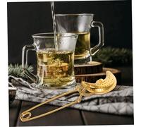 TOYANDONA Infuseur à Thé Acier Inoxydable D'étoile Et Lune Avec Poignée Filtre à Résidus De Thé Métal Solide Pour Maison Et Bureau Lot De 2