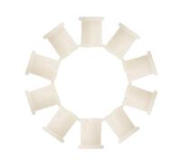 TOYANDONA Inserts de Manchon pour Roulette en Plastique 10pcs, Douille de Roue Résistante au Desserrage, Augmente la Friction pour Roulettes de Chaise Pivotante