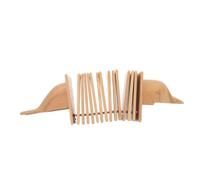 TOYANDONA Instrument de Percussion Bois Forme de Dauphin Claqueur Manuel pour Garçon Fille Musical Éducatif pour Développement du Rythme et Apprentissage Précoce