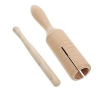 TOYANDONA Instrument de Percussion Bois pour Garçon Fille Guiro Éducatif Musical Déveil pour Développement Sensoriel et Coordination Manuelle Set