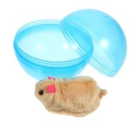TOYANDONA Interactif pour Chat Balle Roulante Peluche de Hamster Stimule et Engagement des Intérieur sans Piles et Sécurisé pour Animaux
