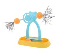 TOYANDONA Interactif pour Chat D’Intérieur Moulin à Vent et Plateau Tournant Baguette à Chat Multifonctionnelle en Plastique Stimulation Mentale et Physique pour Chatons Accessoire Ludique
