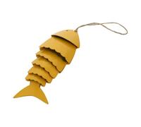 TOYANDONA Iron Craft Koi Fish Wind Chime Hanging Outdoor Garden Decor Creative Compact Wind Bell for Patio and Indoor Use