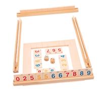 TOYANDONA Jeu de Société Bois Shut The Box avec Dés et Chiffres Bois Rapide et Interactif pour Adultes et Famille pour Soirées et Fêtes