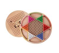 TOYANDONA Jeu de Société Éducatif Bois pour Garçon Fille Gobang et Dames Chinoises Plateau de Jeu Multi Fonctions pour Développement et Amusement