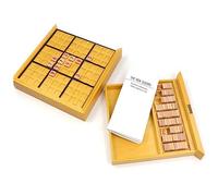 TOYANDONA Jeu de Sudoku Bois pour Adultes et Garçon Fille Puzzle Numérique Intellectuel DIY Jeu de Table Créatif et Éducatif Matériau Bois Lisse Développement Cognitif et Détente Familiale