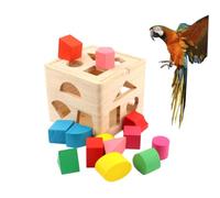 TOYANDONA Jouet à Blocs pour Perroquet Jouet Éducatif et en Terrain de Jeu Sécurisé pour Oiseaux Favorise l'exercice et L'Exploration