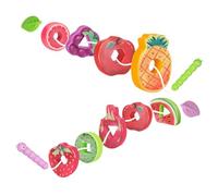 TOYANDONA Jouet à Lacer Les Fruits 1 Set Abs Éducatif pour Tout-Petits