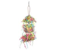 TOYANDONA Jouet à Mâcher pour Perroquet Décoration Suspendue Jouet à Mâcher pour Oiseaux