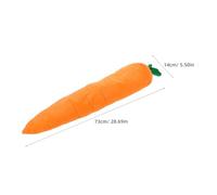 TOYANDONA Jouet Carotte pour Chien Peluche Douce Jouet Couineur Interactif avec Papier Froissé pour Petites Races Et Chiots