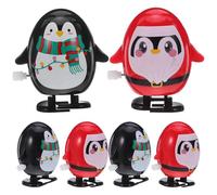 TOYANDONA Jouet mécanique à remonter 6 pièces : Collection de Jouets mécaniques à remonter en Forme de Pingouin de Dessin animé - Cadeaux de Noël pour Enfants - Prix de Classe Fantaisie en Forme