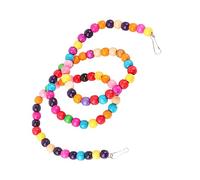 TOYANDONA Jouet pour Perroquet Perles de Bois Échelle Tournante et Balançoire Arc-Ciel Activité Exercice pour Oiseaux