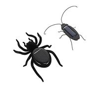 TOYANDONA Jouet Solaire Éducatif pour Garçon et Filles Lot de 2 Spiders et Cafards Simulations Amusantes Jouets Cognitifs et Interactifs pour Apprentissage en Plein Air
