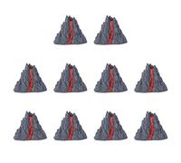 TOYANDONA Jouet volcan de simulation 8 cm Mini modèle volcan avec design de lave réaliste Parfait pour les scènes de dinosaures et la décoration de paysage