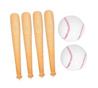 TOYANDONA Jouets de Baseball gonflables Jouets de Jeu en Plein air Gonflable Base-Ball -Ball pour Enfants Faire Une Batte de Baseball PVC