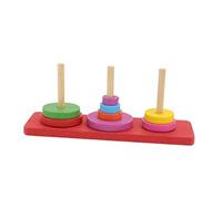 TOYANDONA Jouets Entraînement pour Perroquets avec Anneaux Empilables Stimulateur Intelligence pour Oiseaux Moyens à Grands Éducatif Interactif pour Cage et Table