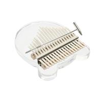 TOYANDONA Kalimba Piano Pouce Touches Mini Instrument Musique Acrylique Transparent avec Marteau Accordeur Facile à Jouer pour Débutants et Cadeau Musical Portable