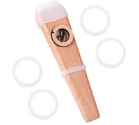 TOYANDONA Kazoo en Bois pour Débutant, Instrument de Musique Portable Compatible Guitare et Ukulélé, Kazoo Facile à Apprendre pour Accompagnement Musical et Activités de Plein Air