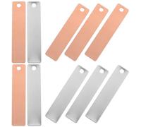 TOYANDONA Kit 6 Paires de Feuilles Électrodes Cuivre et Zinc pour Expériences Scientifiques Matériel d'Expérimentation Batteries Bandes Anode Zinc Accessoires Éducatifs pour