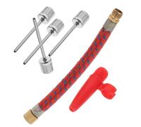 TOYANDONA Kit Adaptateur Pompe Aiguilles Pompe Ballon Connecteur Valve Aiguille Embout Gonflage pour Ballons Matelas Pneus et Accessoires de Gonflage Polyvalents