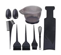 TOYANDONA Kit Coloration Cheveux 8 Pièces en Plastique - Bol de Teinture Peigne à Coloration Pinceaux Grand et Petit Planche à Balayage Grosse Taille - Accessoires Coiffure