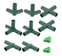 TOYANDONA Kit Connecteurs pour Plastique avec Adaptateurs Voies et Pinces Film Accessoires Jardinage et Agriculture pour Structure Stable