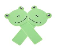 TOYANDONA Kit de 2 Ouvre-abattants de Toilettes Autocollants Verts Poignée Adhésive pour Siège de Toilette Rond Releveur de Lèvre Pratique et Hygiénique Accessoire Portable pour Salle