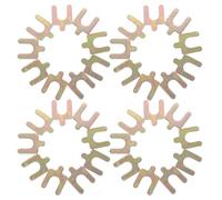 TOYANDONA Kit de 50 Cales en U 25 MM pour Réglage du Carrossage Cales Métalliques d'Alignement Véhicule Plaque de Calage de Nivellement pour Stabilité et Précision des Roues