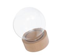 TOYANDONA Kit de Bricolage Boule à Neige en Verre Transparent 1 Pièce avec Boîte à Musique Intégrée Dôme Sphérique en Verre pour Décorations DIY et Scènes Miniatures Présent Créatif pour