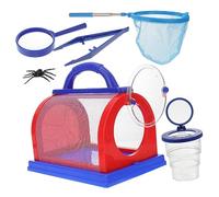 TOYANDONA Kit de Capture pour Garçon et Filles 5Pcs Filet de Capture Cage d'Observation Exploration en Plein Air Activité Educative Facile à Utiliser