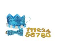 TOYANDONA Kit De Déguisement Anniversaire pour Chien avec Chapeau Couronne Et Accessoires De Fête Cadeau pour Chien