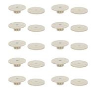 TOYANDONA Kit de Fixation pour Perchoirs à Oiseaux 10 Pièces Écrous et Rondelles M6 Anti-Rayures en Acier Inoxydable Blanc, Accessoires Universels pour Cages de Perruches,