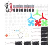 TOYANDONA Kit de Moteurs à Continu : Circuit Électrique Scientifique pour Enfants - Kit de Construction D'engrenages de Moteur avec Engrenages en Plastique Et Hélice d'arbre - Modèle