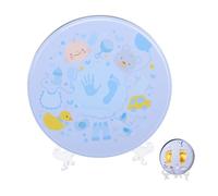 TOYANDONA Kit De Moulage D’empreintes Bébé Main Et Pied, né, Argile Bleu Clair, Souvenir Naissance, Kit Moulage Facile, Présent Premier Anniversaire, Coffret Présent Bébé