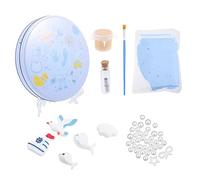 TOYANDONA Kit De Moulage D’empreintes De Bébé Pour -né, Argile Bleu Clair, Ensemble Souvenir Main Et Pied, Usage Naissance Et Décoration, Kit Complet Mémoire Bébé, Coffret Présent Compact