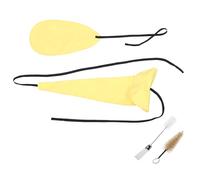 TOYANDONA Kit de Nettoyage pour Saxophone Chiffon en Microfibre Double Couche et Brosse pour Embout Buccal, Accessoires Portables pour Instruments à Vent