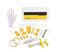 TOYANDONA Kit de Purge de Frein Hydraulique à Huile Minérale pour Vélo | Plastique Jaune, Usage Simple et Protection du Filetage, Compatible avec Systèmes de Freinage Populaires, pour Entretien