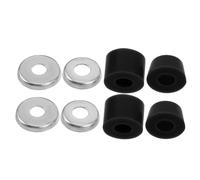 TOYANDONA Kit de Réparation pour Trucks de Longboard Coussins de Skateboard en PU Noir, Amortisseurs Anti-Vibration à Rebond Rapide Expérience de Skating Fluide