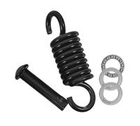 TOYANDONA Kit de Suspension pour Chaise Suspendue Ensemble de Ressorts Acier Noir avec Écrou et Amortisseurs pour Hamac Chaise à Bascule et Accessoires de Yoga Installation Facile et Durable
