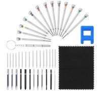 TOYANDONA Kit de Tournevis de Précision pour Réparation de Montres 16 Embouts Micro en Acier Robuste Outils d'Horloger Multifonctions pour Lunettes Bijoux et Mini-Vis Rangement Compact