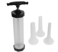 TOYANDONA Kit de Tubes pour Machine à Saucisses Manuel en Plastique Alimentaire, Entonnoirs pour Farce à Saucisse, Poussoir Portable pour Remplissage Facile, Accessoire la Cuisine Maison,