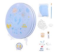 TOYANDONA Kit d'Empreintes de Pas de Bébé Souvenir Kit de Moulage d'Empreintes de Main Pied Simple à Utiliser Matériau Sûr pour - Souvenirs
