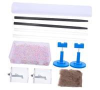 TOYANDONA Kit D'expérimentation Électrostatique Statique - Kit D'enseignement De La Physique avec Tiges De Friction, Bâtonnets De Verre Et Support Rotatif pour Laboratoire De