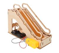 TOYANDONA Kit Éducatif Escalator Électrique Bois DIY pour Garçon Fille Modèle Scientifique Stem avec Expérience de Physique Mécanique Dascenseur Réaliste pour Développement des Compétences