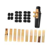 TOYANDONA Kit Embouchure Saxophone Alto Complet avec Ligature Coussinets et Capuchon Plastique pour Musiciens Voyage et Entretien
