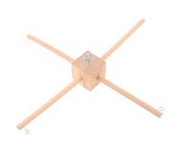 TOYANDONA Kit Mobile Bois Soi-même pour Bébé Cadre Beige, Support Solide pour Suspendre Jouets et Décorations, pour Chambre et Couloirs