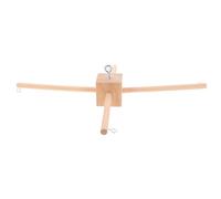 TOYANDONA Kit Mobile Soi-même en Bois Beige Base Solide pour Suspendre Jouets et Décorations, Cadre Mobile Naturel Minimaliste pour Chambre D'garçon et Filles ou Atelier Créatif
