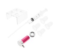 TOYANDONA Kit Moule à Rouge à Lèvres DIY 7 Pièces en Aluminium 4 Embouts en Silicone Support 4 Trous et Anneau Démoulage Accessoire Création Cosmétiques Maison Réutilisable et Facile à