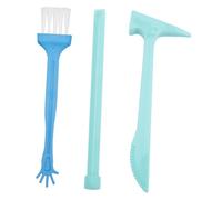 TOYANDONA Kit Outils Excavation pour Garçon Fille Éducatif Plastique Sûr Marteau et Brosse pour Fouilles Archéologiques Stimulation Créativité et Curiosité Scientifique